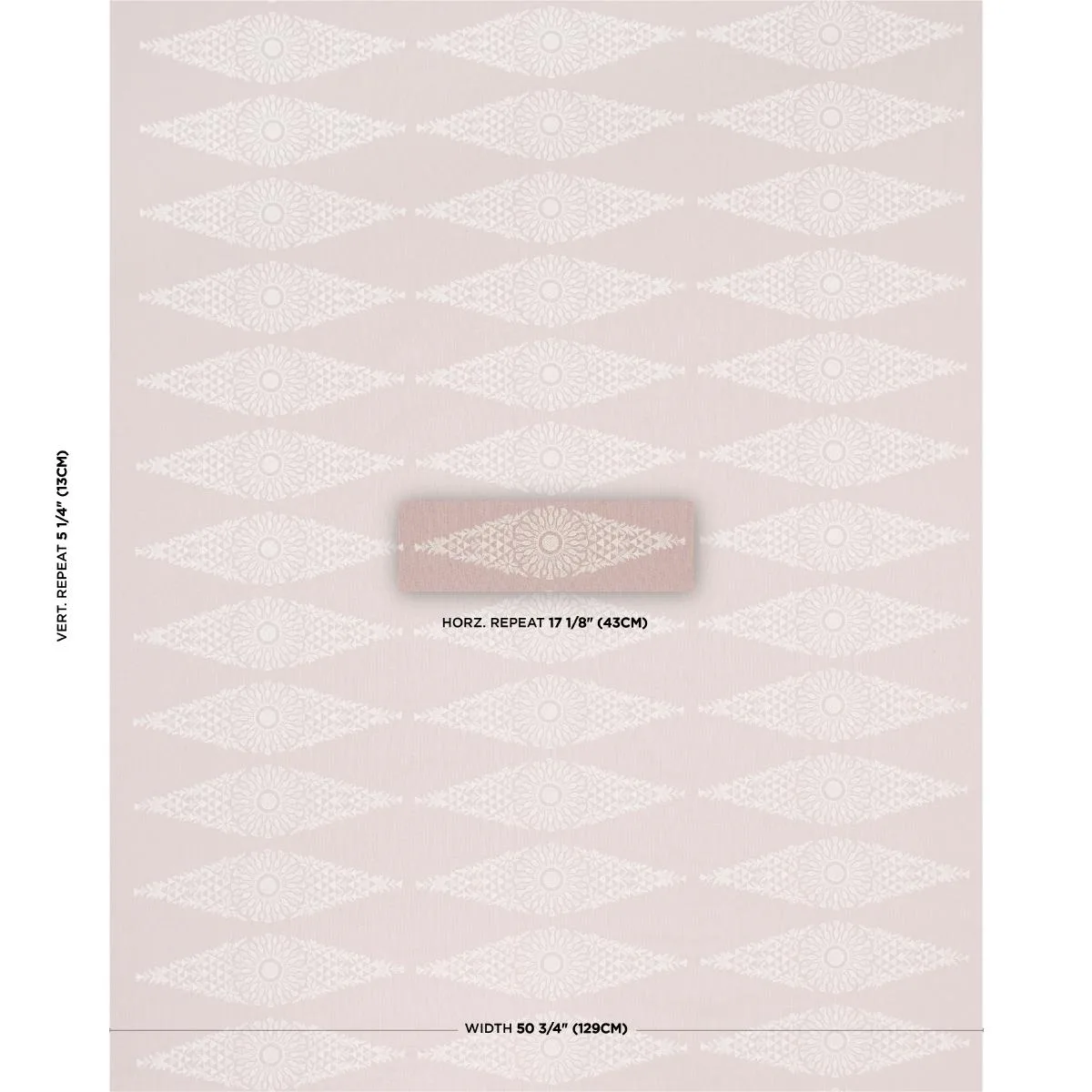 Schumacher 85670 Tasmin Embroidery French Lilac fabric swatch