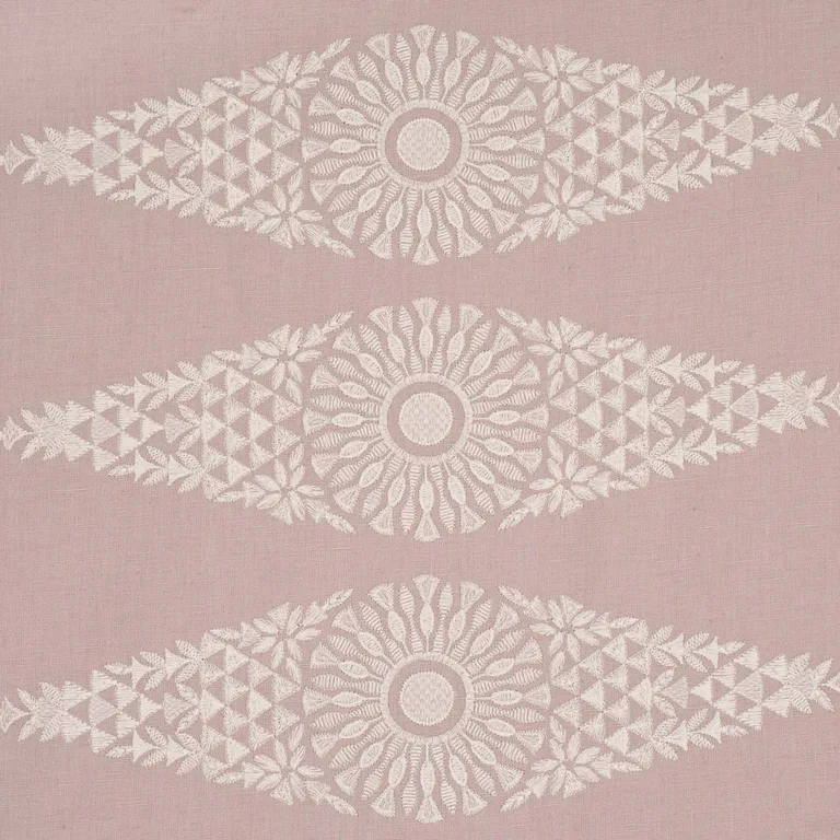 Schumacher 85670 Tasmin Embroidery French Lilac fabric swatch