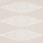 Schumacher 85672 Tasmin Embroidery Natural fabric swatch