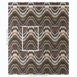 Schumacher 79040 Tauride éPinglé Brown fabric swatch