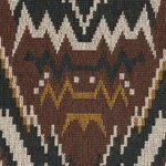 Schumacher 79040 Tauride éPinglé Brown fabric swatch