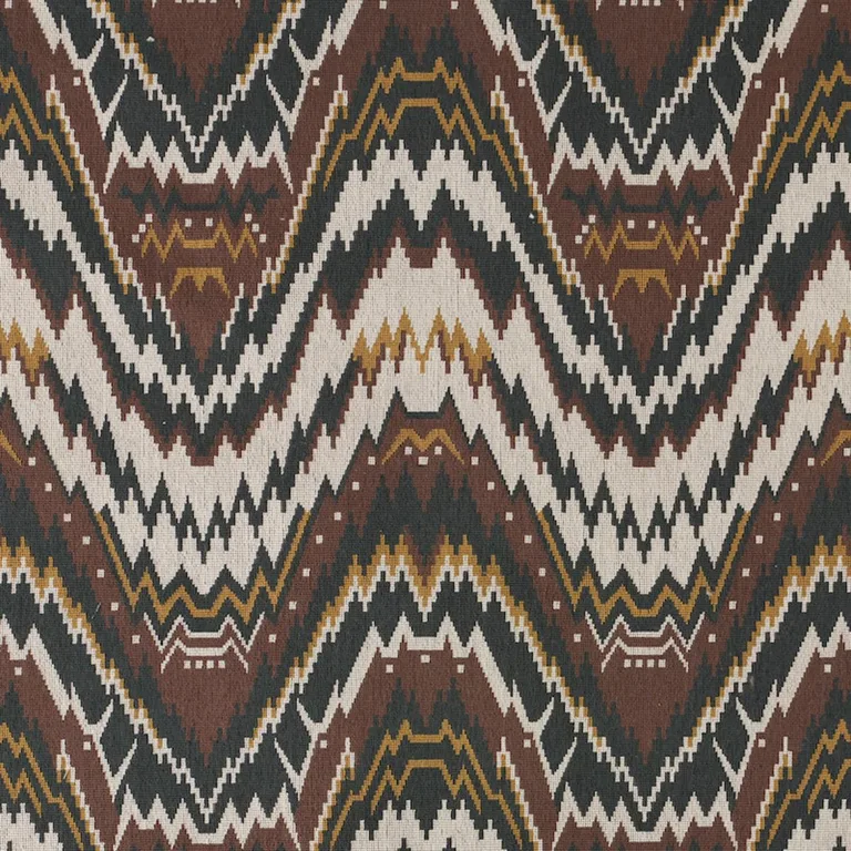 Schumacher 79040 Tauride éPinglé Brown fabric swatch