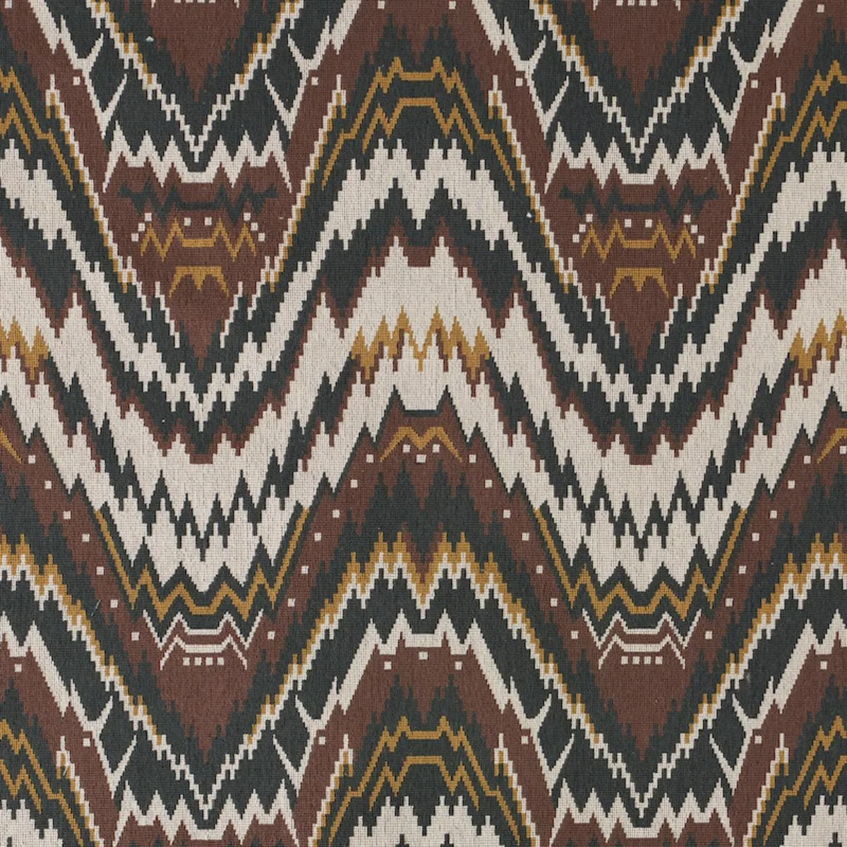 Schumacher 79040 Tauride éPinglé Brown fabric swatch