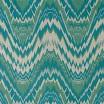 Schumacher 79042 Tauride éPinglé Peacock fabric swatch