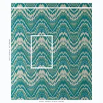 Schumacher 79042 Tauride éPinglé Peacock fabric swatch