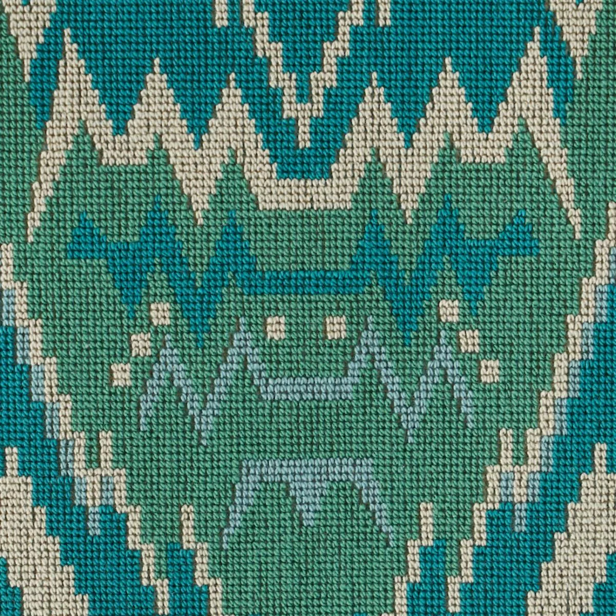 Schumacher 79042 Tauride éPinglé Peacock fabric swatch