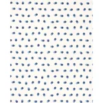 Schumacher 81841 Taylor Embroidery Blue On Ivory fabric swatch
