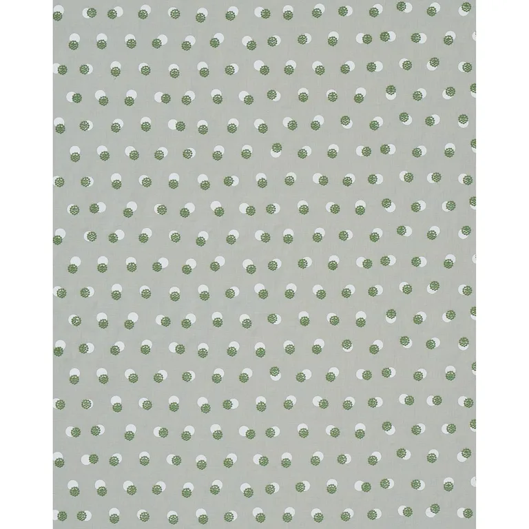 Schumacher 81842 Taylor Embroidery Green fabric swatch