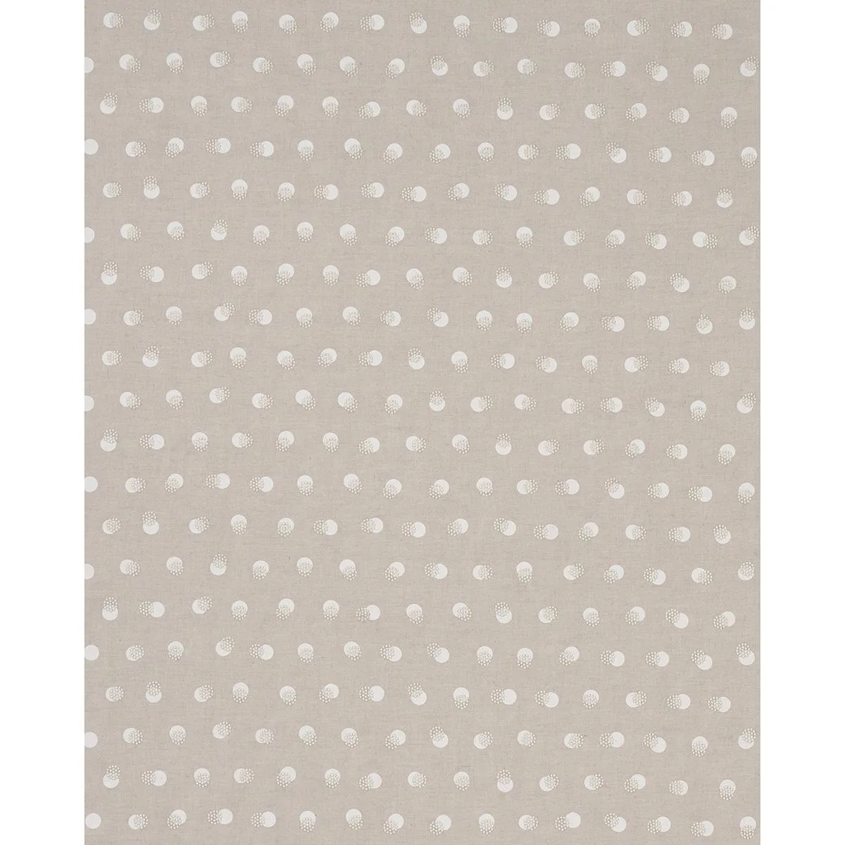 Schumacher 81840 Taylor Embroidery Ivory On Natural fabric swatch