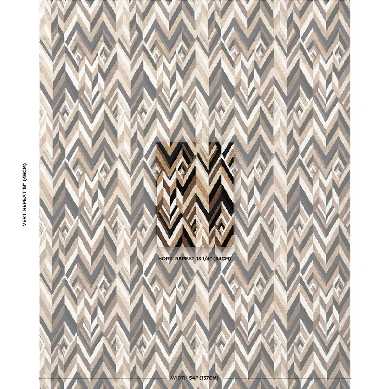 Schumacher 82742 Taylor Velvet Espresso fabric swatch