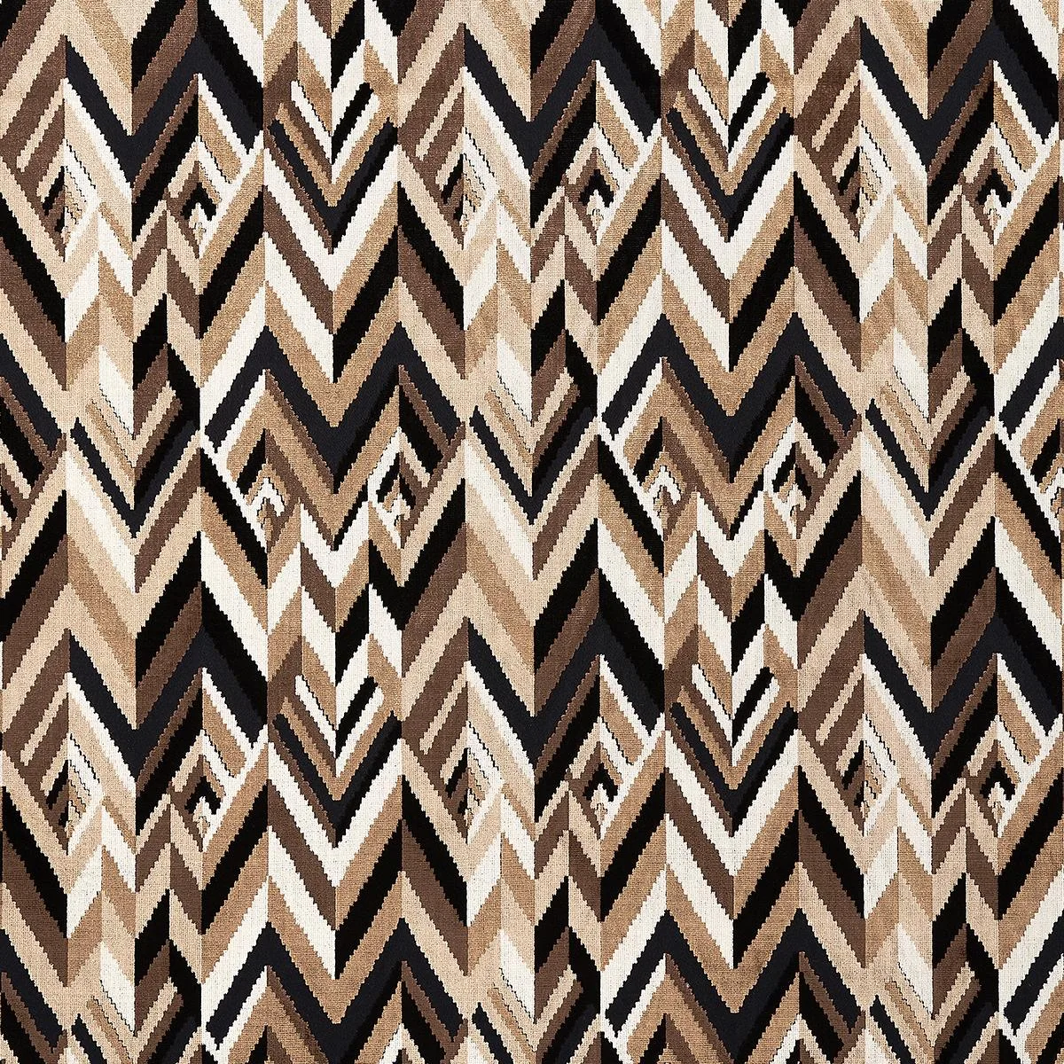 Schumacher 82742 Taylor Velvet Espresso fabric swatch