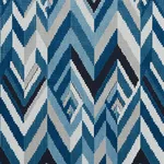 Schumacher 82740 Taylor Velvet Lapis fabric swatch