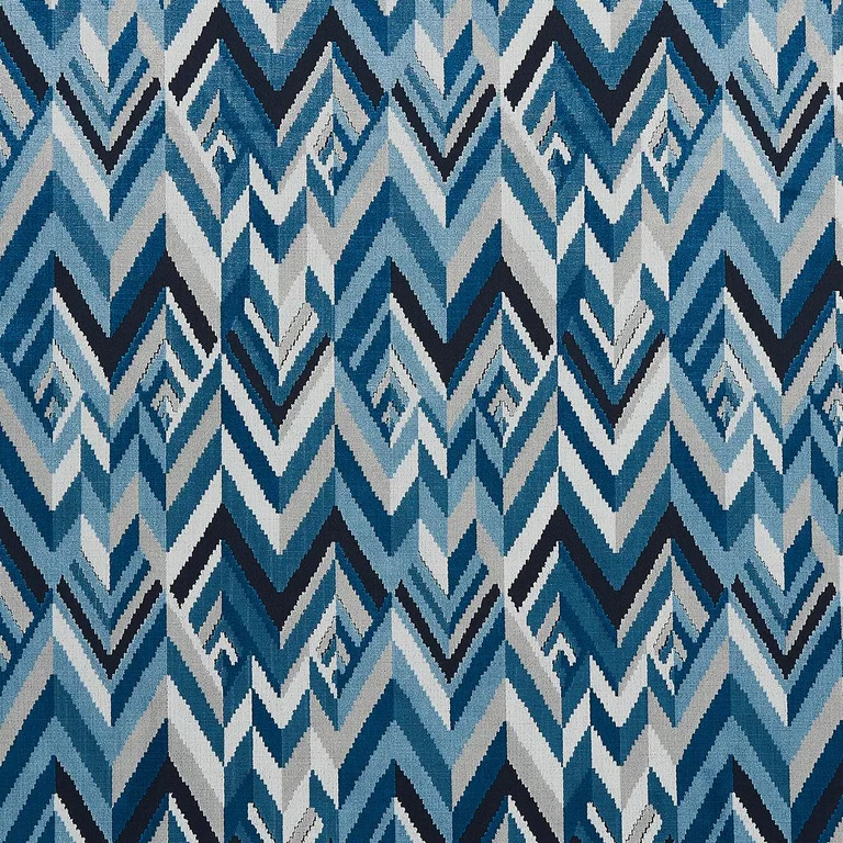 Schumacher 82740 Taylor Velvet Lapis fabric swatch
