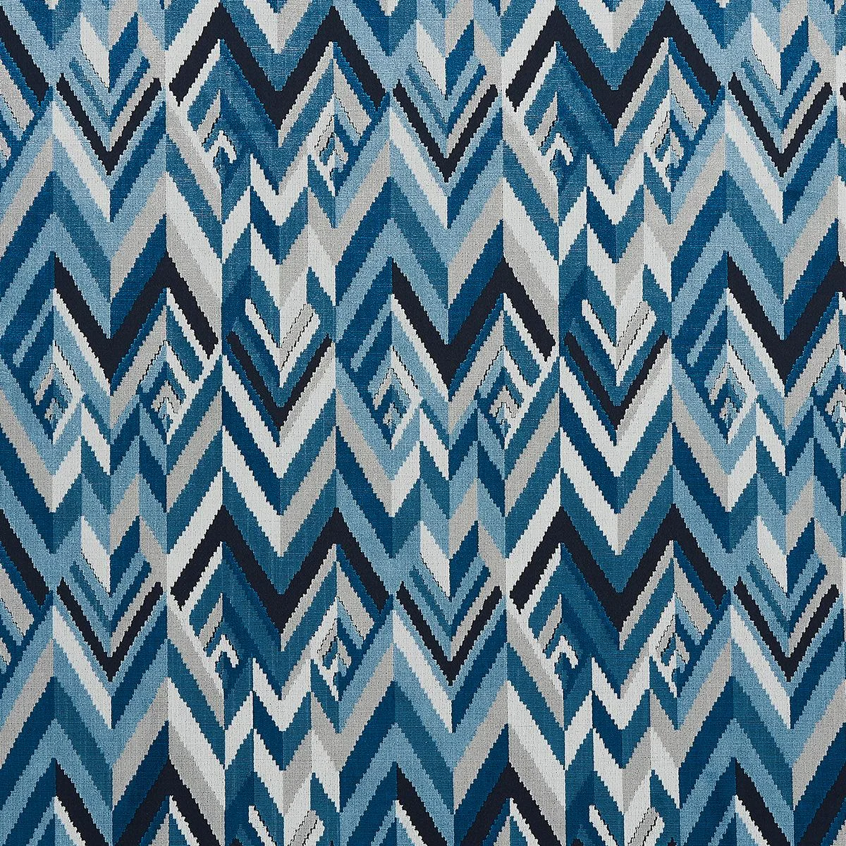 Schumacher 82740 Taylor Velvet Lapis fabric swatch