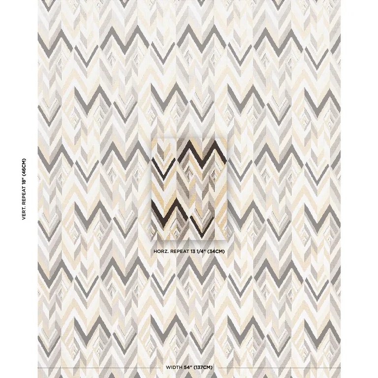 Schumacher 82741 Taylor Velvet Pebble fabric swatch