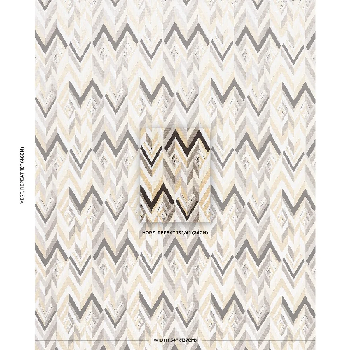 Schumacher 82741 Taylor Velvet Pebble fabric swatch