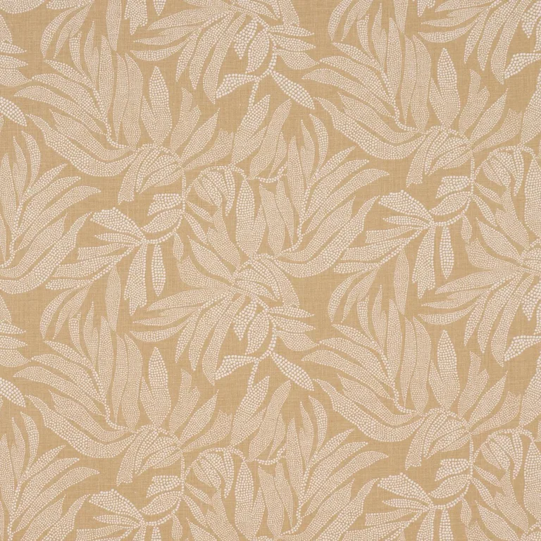 Schumacher 182591 Tayrona Palm Mosaic Playa Dorada Sand fabric swatch