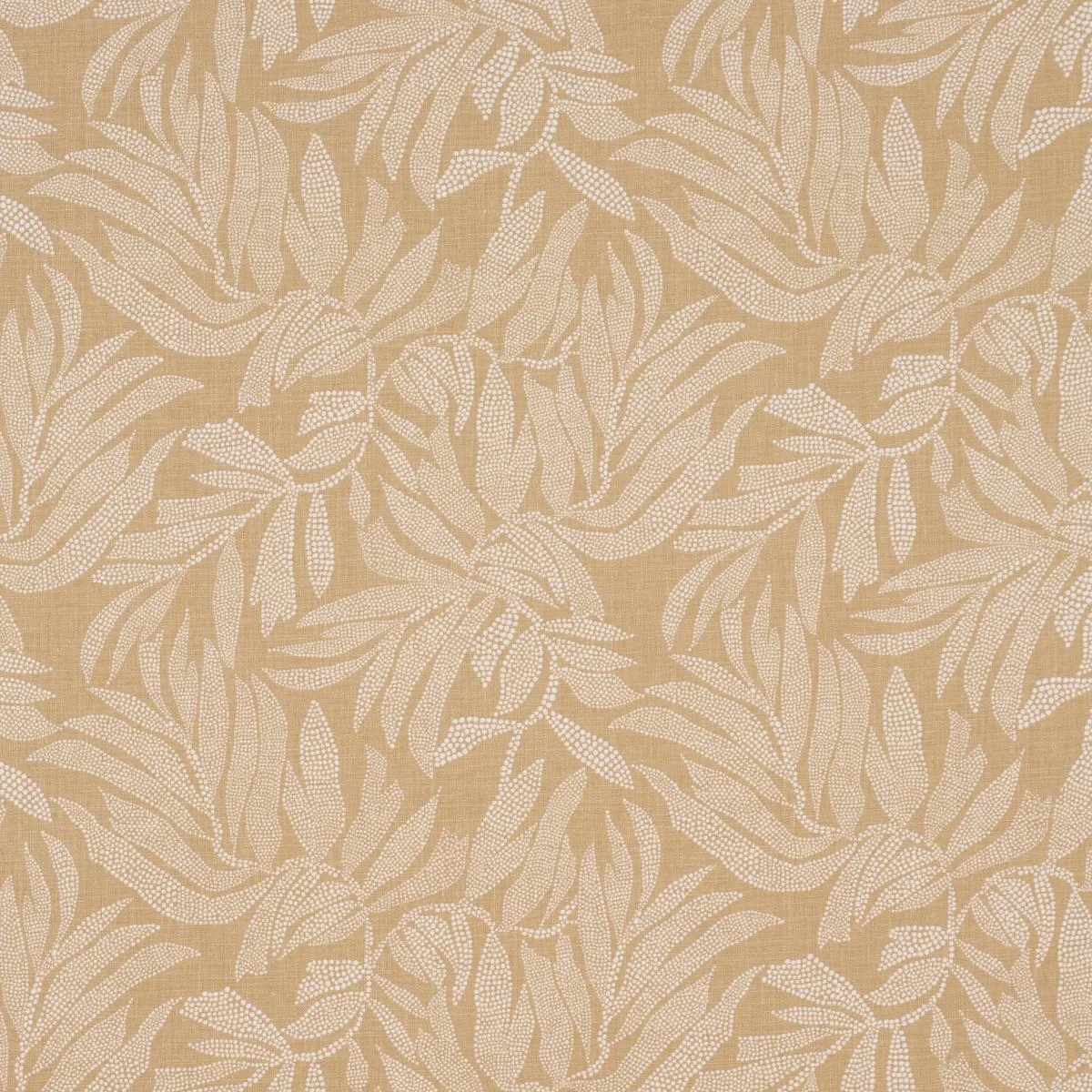 Schumacher 182591 Tayrona Palm Mosaic Playa Dorada Sand fabric swatch