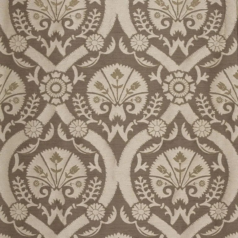 Schumacher 65772 Taza Damask Chanterelle fabric swatch
