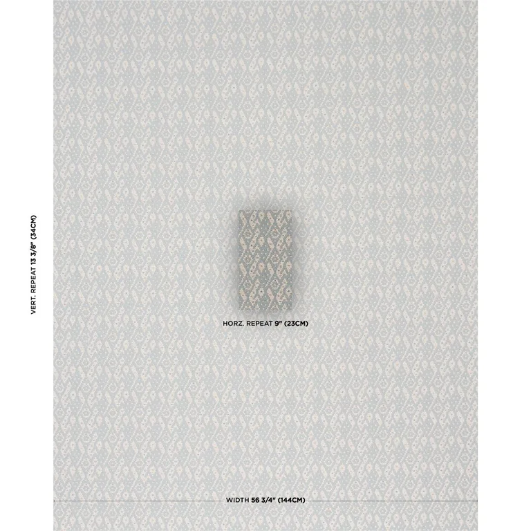 Schumacher 86272 Tazzie Performance Sky fabric swatch