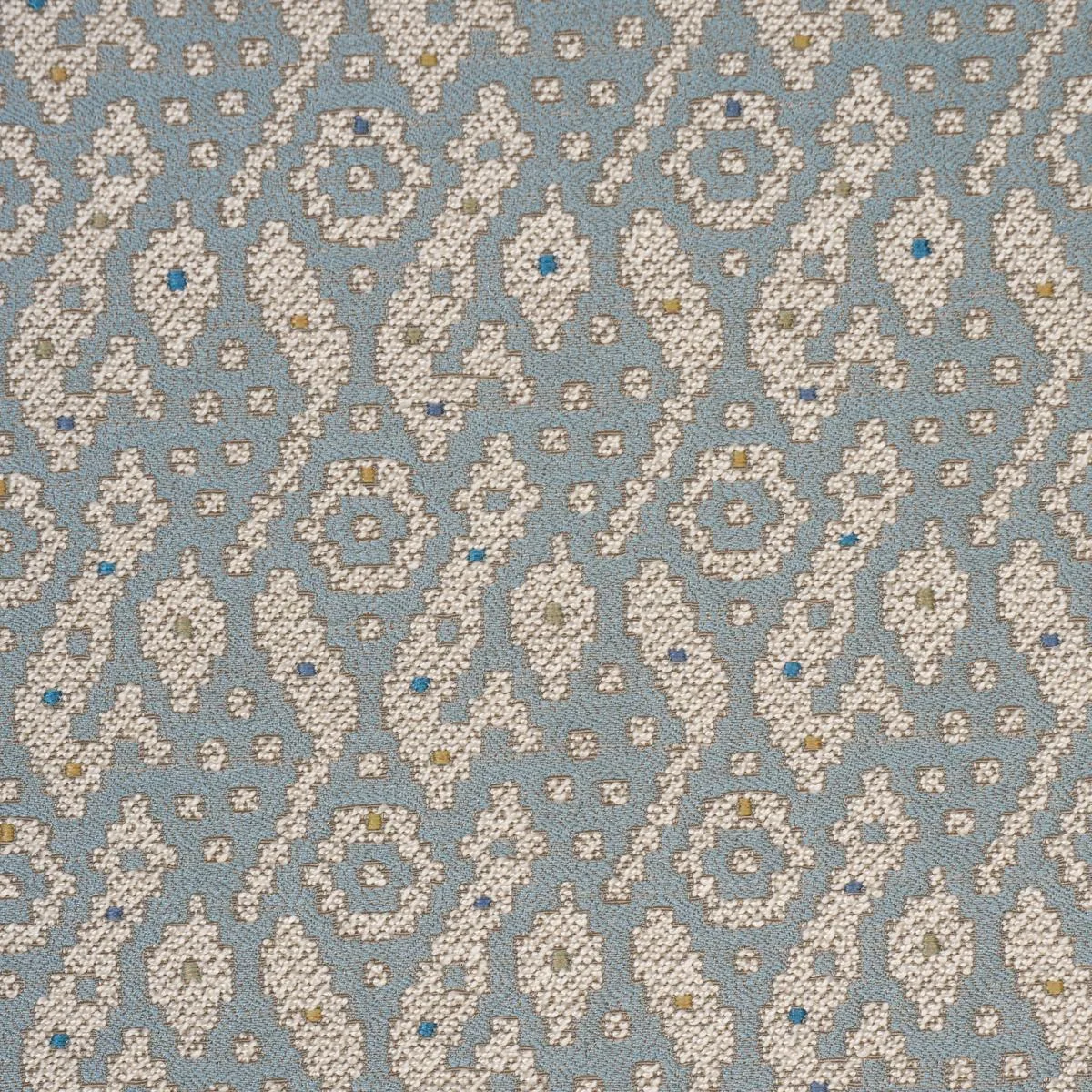 Schumacher 86272 Tazzie Performance Sky fabric swatch