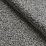 Schumacher 82061 Teddy Wool Bouclé Grey fabric swatch