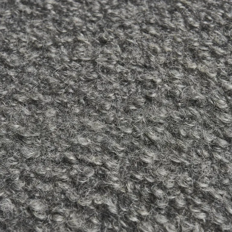 Schumacher 82061 Teddy Wool Bouclé Grey fabric swatch