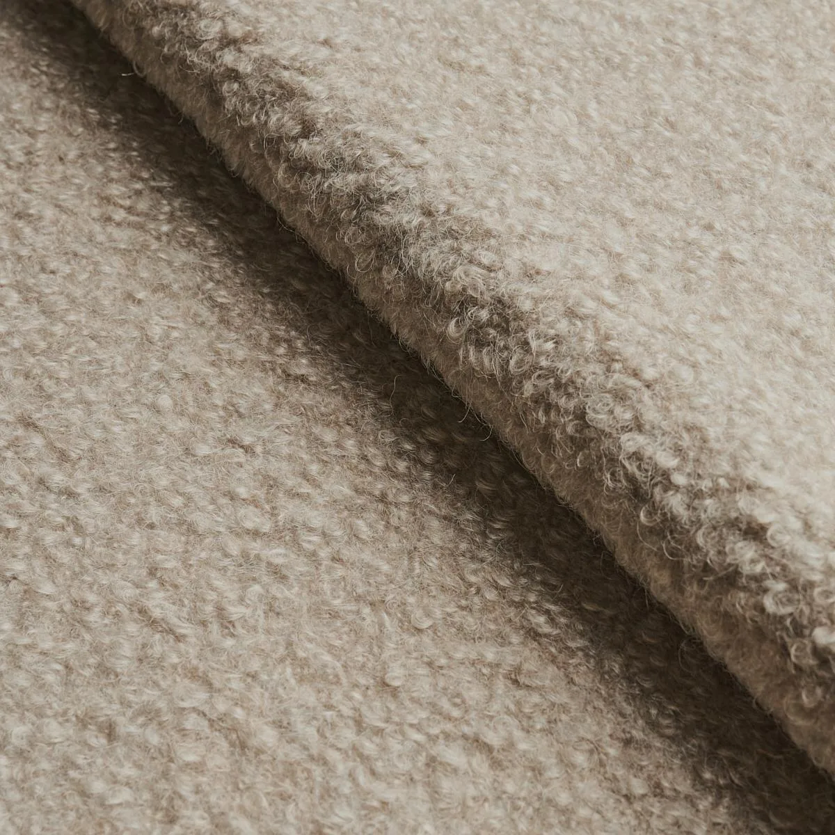 Schumacher 82060 Teddy Wool Bouclé Rabbit fabric swatch