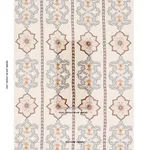 Schumacher 175182 Temara Hand-Embroidered Print Natural fabric swatch