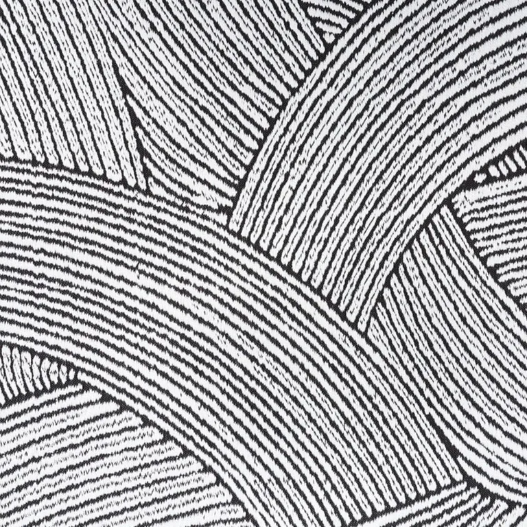 Schumacher 73180 Tempesta Graphite fabric swatch