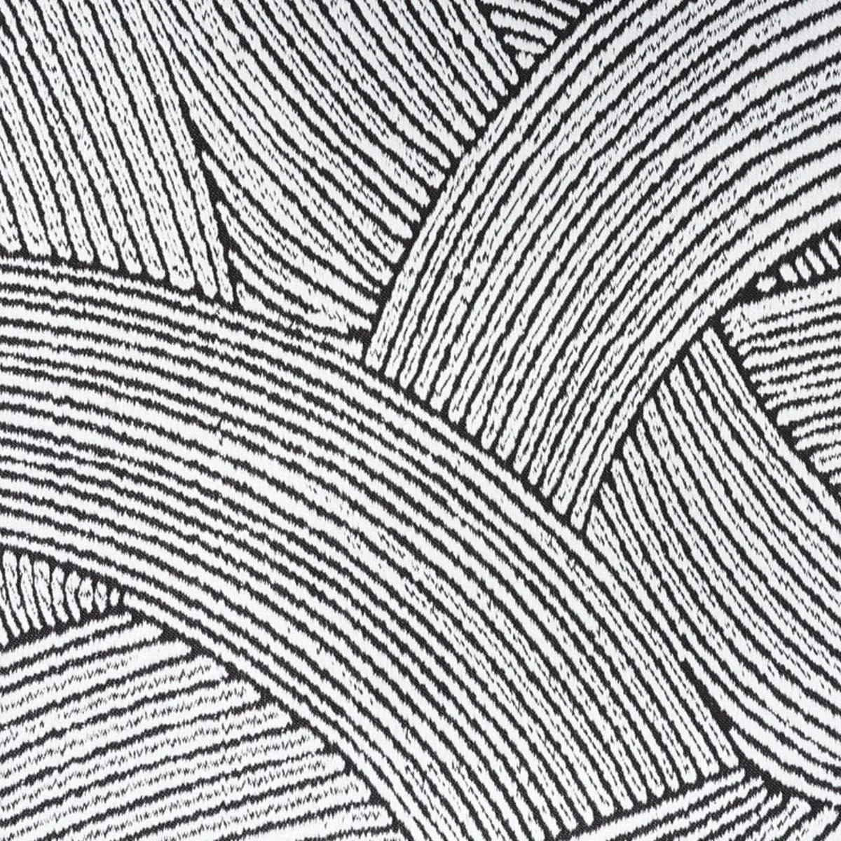 Schumacher 73180 Tempesta Graphite fabric swatch