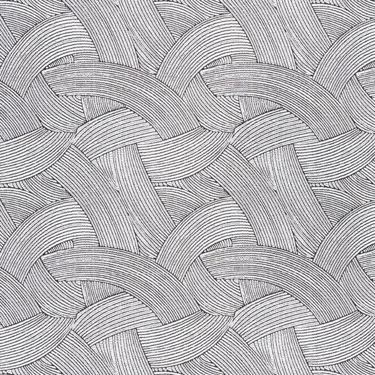 Schumacher 73180 Tempesta Graphite fabric swatch
