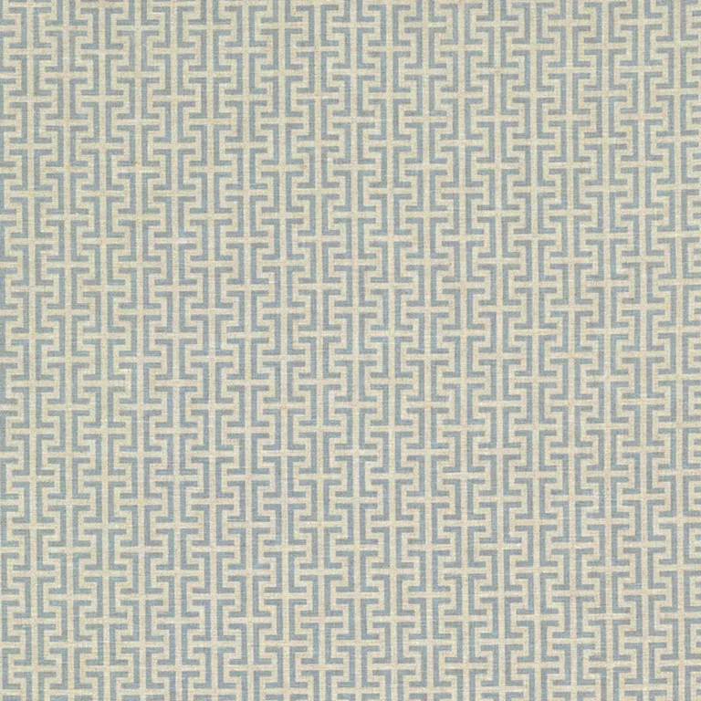 Schumacher TEMP001 Temple Blue fabric swatch