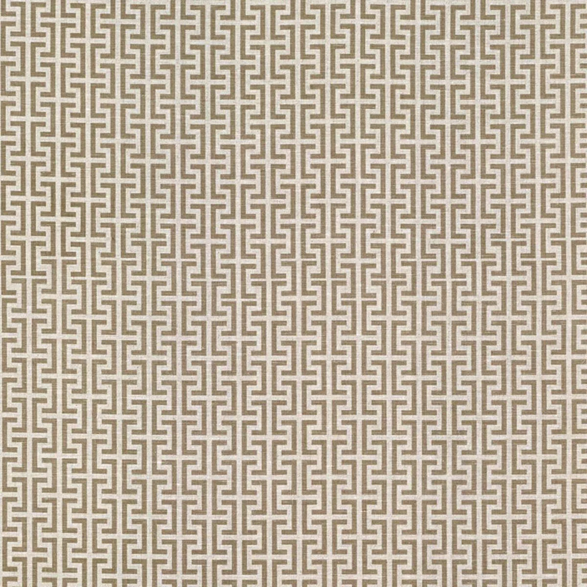 Schumacher TEMP002 Temple Brown fabric swatch