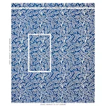 Schumacher 179500 Temple Garden Ii Blue fabric swatch