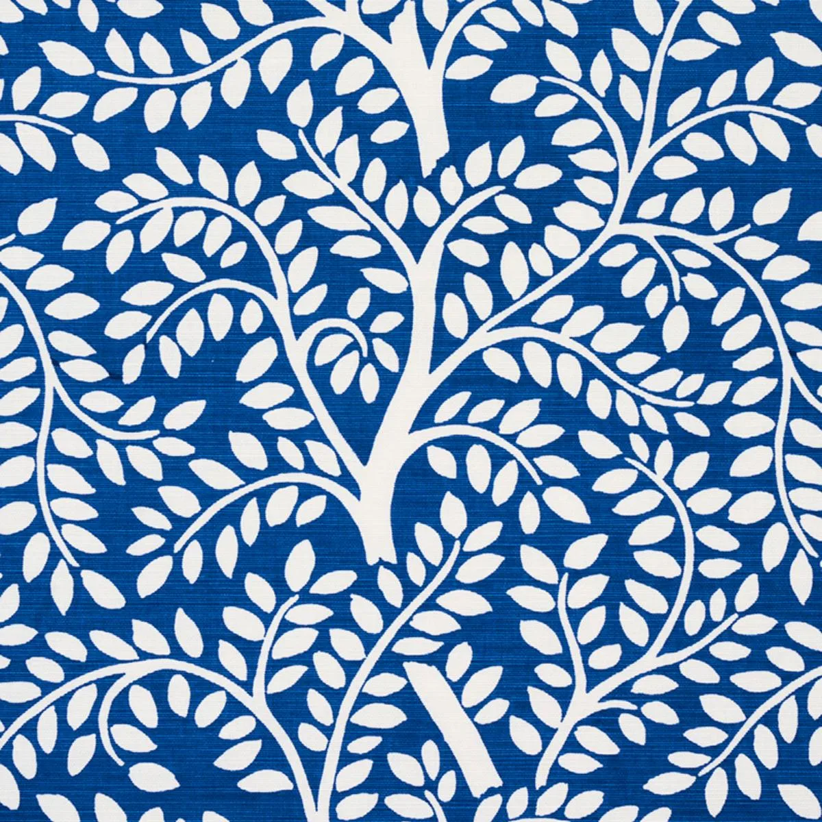 Schumacher 179500 Temple Garden Ii Blue fabric swatch