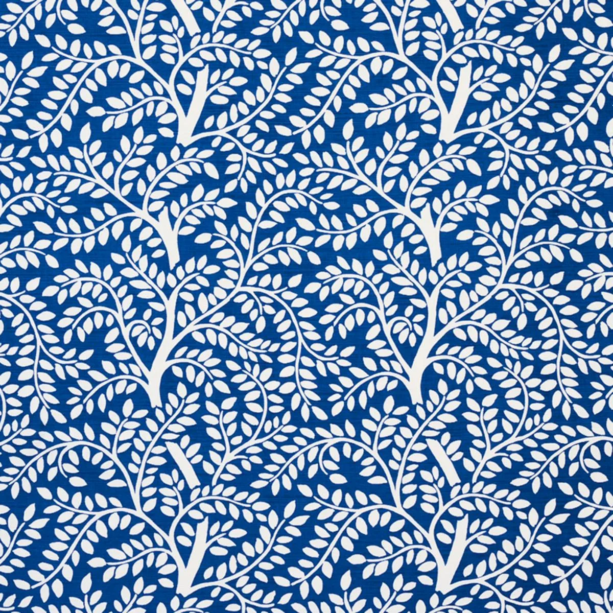 Schumacher 179500 Temple Garden Ii Blue fabric swatch
