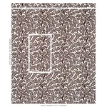 Schumacher 179502 Temple Garden Ii Brown fabric swatch