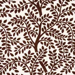 Schumacher 179502 Temple Garden Ii Brown fabric swatch