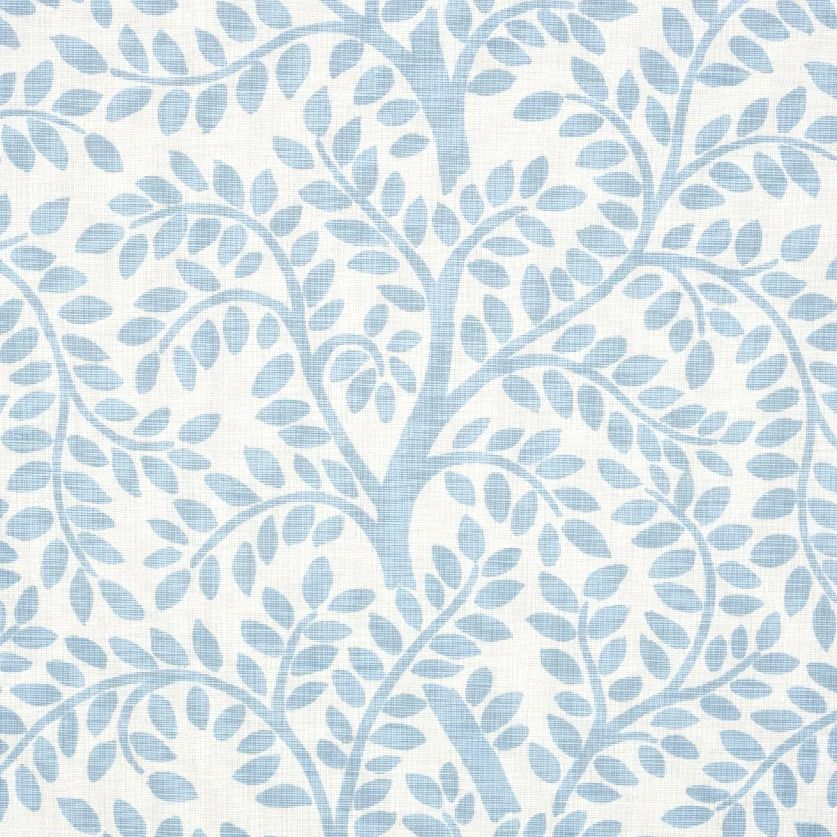 Schumacher 179503 Temple Garden Ii Sky On Ivory fabric swatch