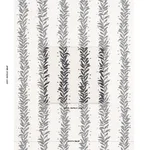 Schumacher 181671 Tendril Stripe Indoor/Outdoor Black & Cream fabric swatch