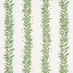Schumacher 181672 Tendril Stripe Indoor/Outdoor Leaf fabric swatch