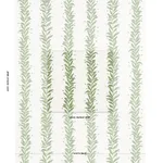 Schumacher 181672 Tendril Stripe Indoor/Outdoor Leaf fabric swatch