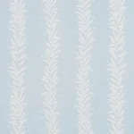 Schumacher 181670 Tendril Stripe Indoor/Outdoor Sky fabric swatch