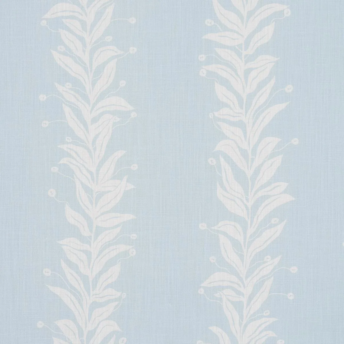 Schumacher 181670 Tendril Stripe Indoor/Outdoor Sky fabric swatch