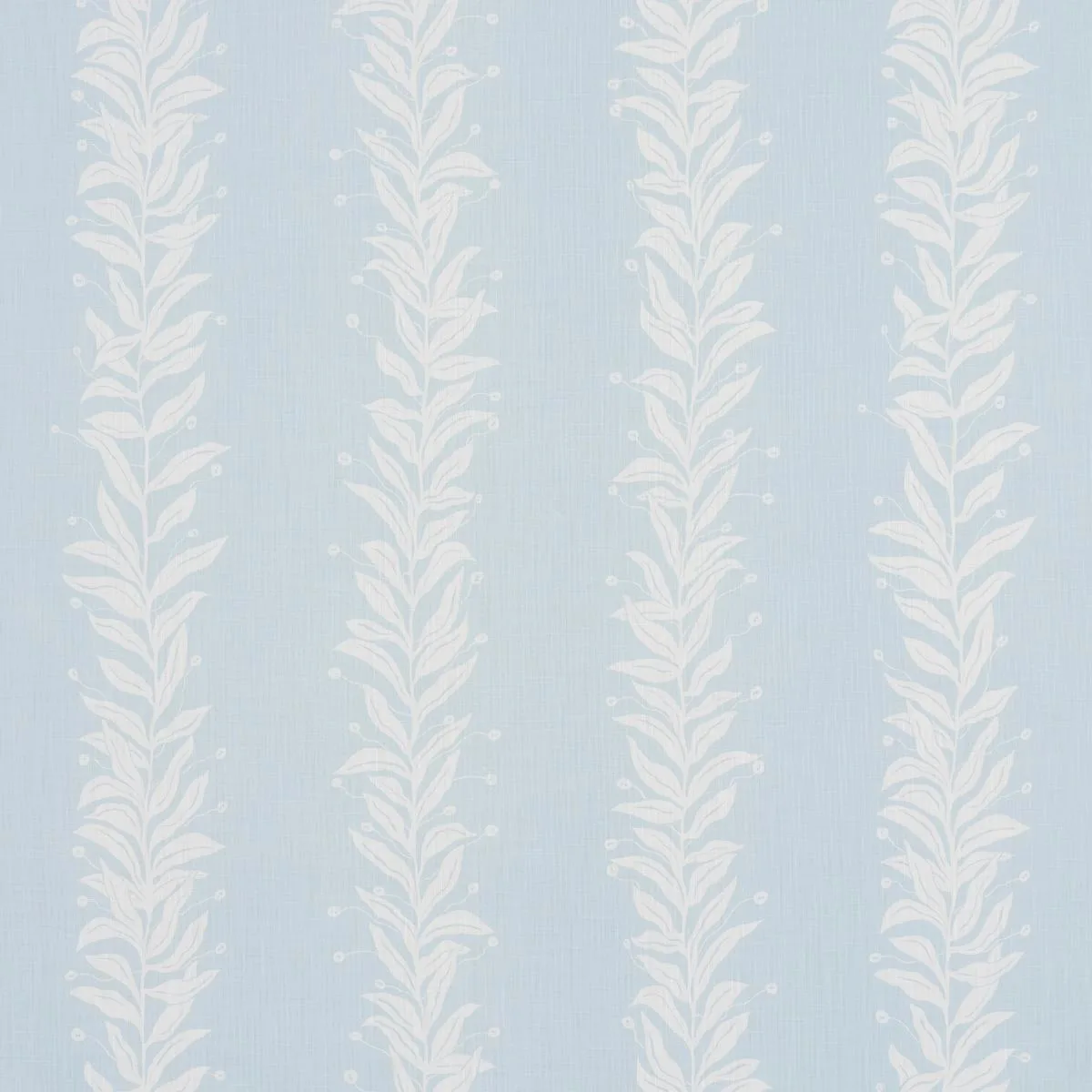 Schumacher 181670 Tendril Stripe Indoor/Outdoor Sky fabric swatch