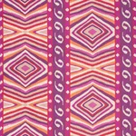 Schumacher 178581 Terence Ikat Magenta fabric swatch