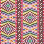 Schumacher 178580 Terence Ikat Multi fabric swatch