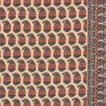 Schumacher 182061 Terry Red & Navy fabric swatch