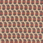 Schumacher 182061 Terry Red & Navy fabric swatch